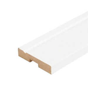 Rodapé de MDF Eucafloor Estilo 7cm Branco 70mm x 15mm x 2400mm